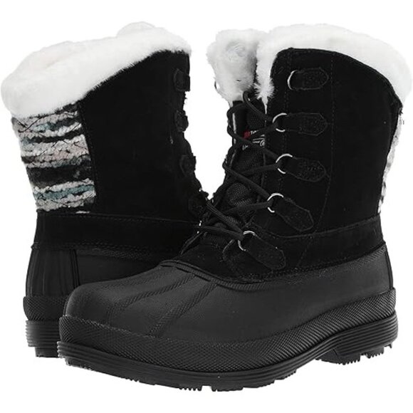 Propet Lumi Tall Lace - Womens Black Boots - Picture 5 of 5